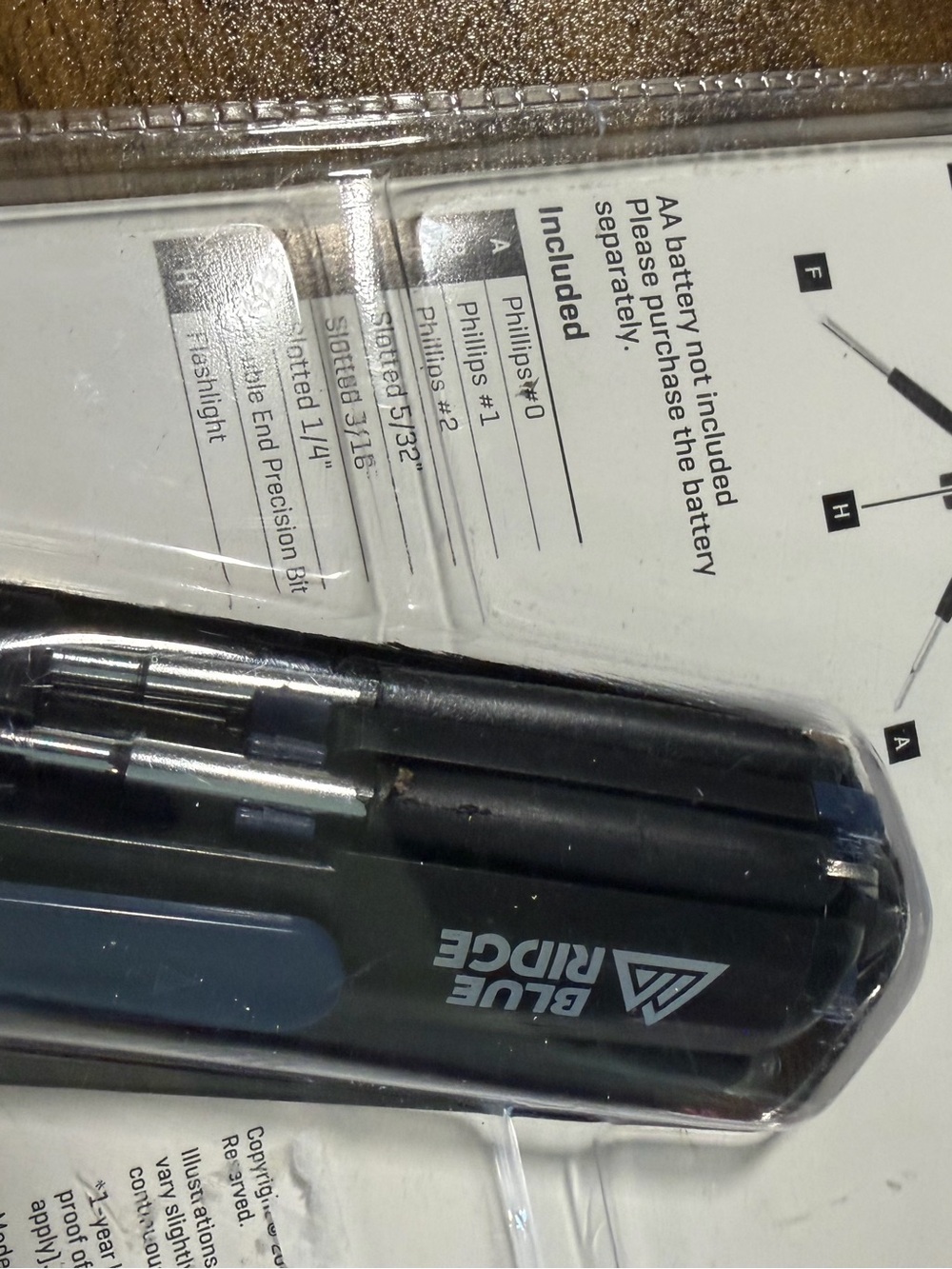 Blue Ridge 8 in 1 Screwdriver. NEW - Picture 3 of 6